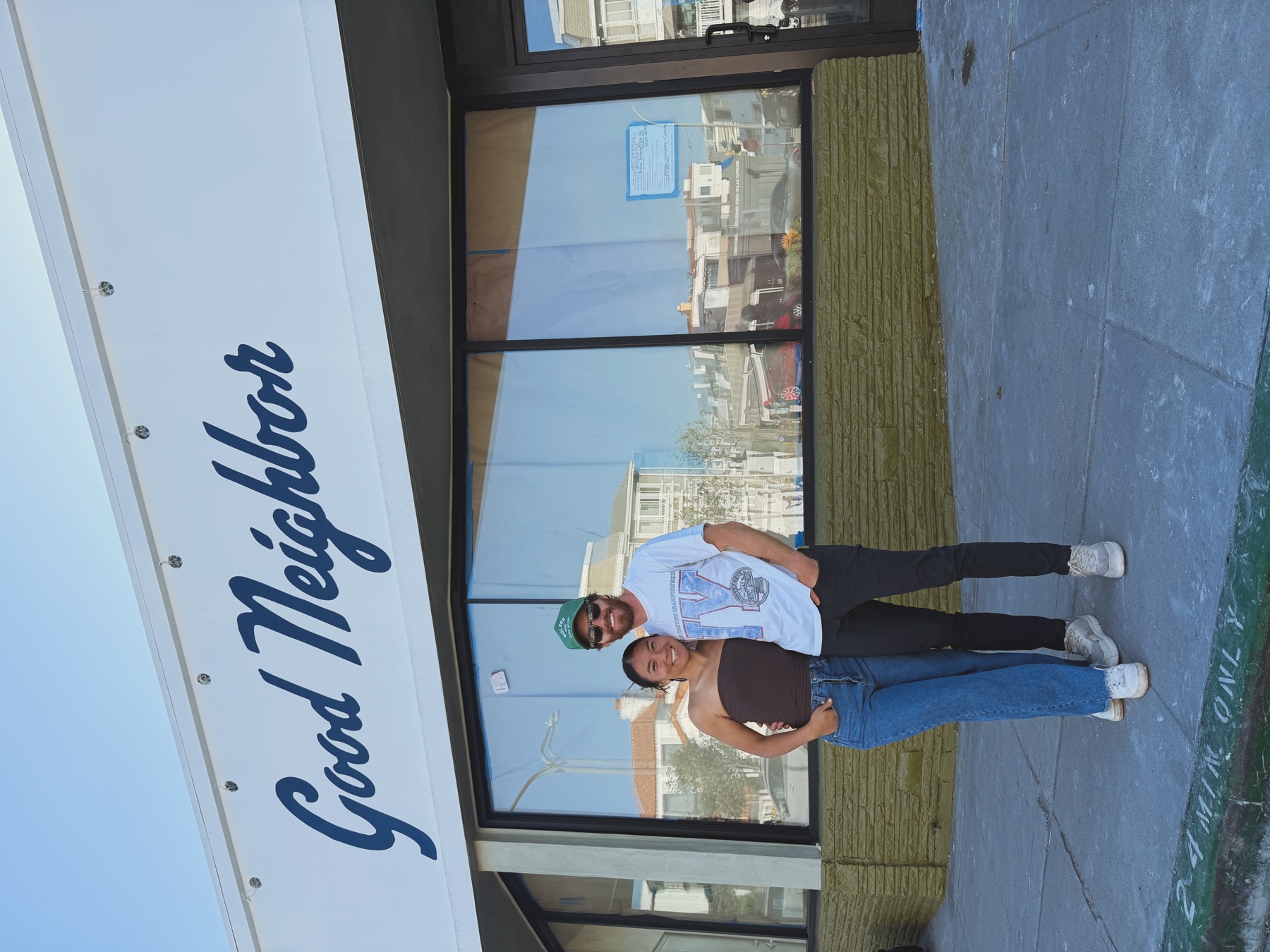 Good Neighbor founders outside the future storefront